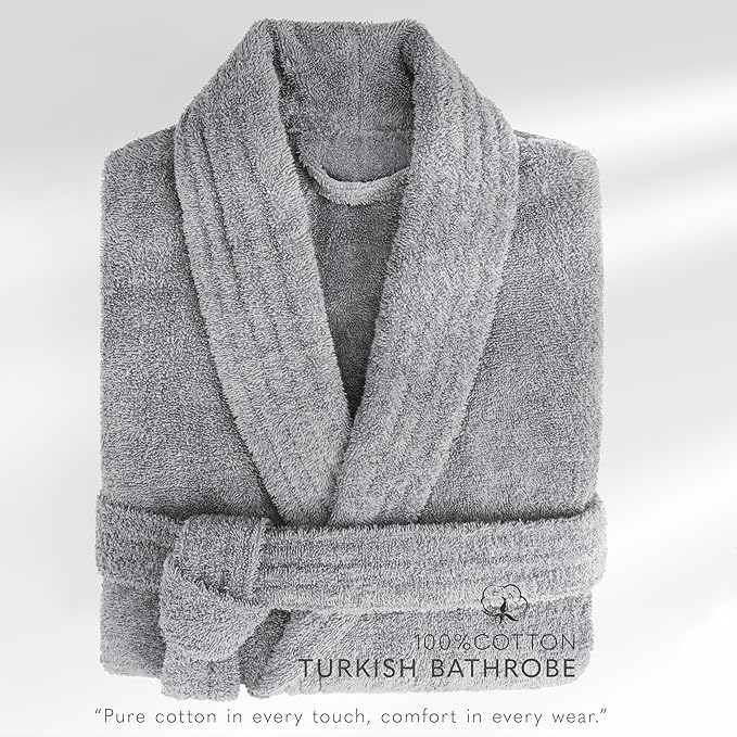 American Soft Linen Women’s 100% Cotton Terry Bathrobe – Soft, Absorbent, Quick Dry Turkish Robes for Women Quality Housecoat