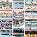 Oudain 100 Pcs 10 x 10 Inches Cotton Fabric Squares Bulk Floral Fabric Scraps Precut Fat Squares Material for Sewing Sheets for DIY Craft Scrapbooking Quilting Patchwork Clothing(10 Inch,Lovely)
