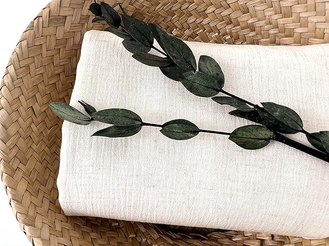 Linen Rayon Blend Fabric by The Linen Lab – Lightweight, Soft, Pre-Washed Material for Sewing, Clothing, Crafts & DIY (1 Yard pre Cut, Oatmeal with Natural Wrinkle Effect)