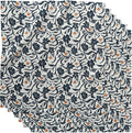 GEOMETRY Cloth Dinner Napkins - Quick-Dry, Ultra-Absorbent, Reusable Cloth Napkins for Dining & Entertaining - Christie Floral, 19" x 19" - 6-Pieces