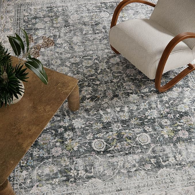 Runner Rug Washable Kitchen Runner: 2'x 6' Hallway Runner Rugs Stain Resistant Non Slip Low Pile Soft Boho Carpet Runners for Hallways Bedroom Entryway Indoor Beside Bathroom Laundry Room