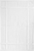Ample Decor Cotton Bath Mats 24 X 17 Inches, 1350 GSM Oeko Tex Certified Solid Construction Thick & Plush, for Bathroom Floor, Shower – Christmas White