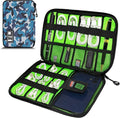Miavers Electronics Organizer, Portable Cable Organizer Bags, Travel Electronic Accessories Storage Case for Cables, Cords, Charger, Phone (Camo Blue)