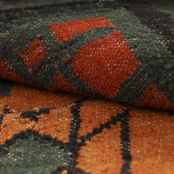 Klim Wool Jute Rug – Handwoven Elegance and Durability (Design 22)