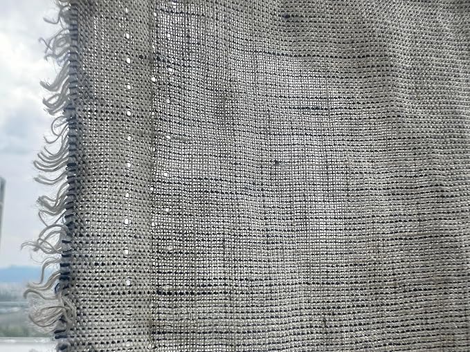 100% Linen Fabric – Yarn Dyed Chambray, Pre-Washed, Lightweight Crisp & Cool Handfeel, 52–54" Wide – The Linen Lab (Dusty Blue 6226, 1y)