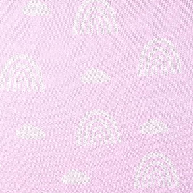 SWaddle AN Rainbow Lilac Jacquard Baby Blanket, Size 30x40in, 100% Cotton Fabric, Two-Sided Breathable Throw Blanket for Boys and Girls