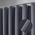 OVZME Stall Fabric Shower Curtain Set - 36x72, Waffle Weave 230GSM Heavy Duty Small Stall Shower Curtains for Narrow Stall Size, Machine Washable Bath Curtain with 12 Plastic Hooks, 36x72 Inch, Grey