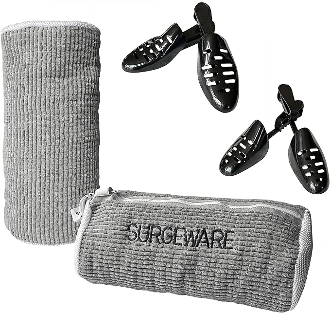 SURGEWARE Washing Machine Shoe Bags 2 PCS - Keep Your Shoes Clean & Protected - Durable Fiber Material - Reusable, Lightweight, and Convenient for Easy Laundry Washing & Drying