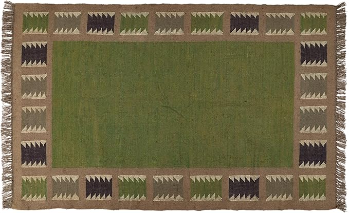 Klim Wool Jute Rug – Handwoven Elegance and Durability (Design 5)