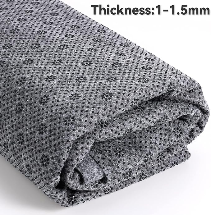 Pllieay 72x40 Inch Non Slip Final Backing Cloth, Vinyl Primary Tufting Cloth Backing Fabric, Non Slip Pad with Plum Blossom Pattern for Carpets Rug Tufting Gun Cushion Punch Needle