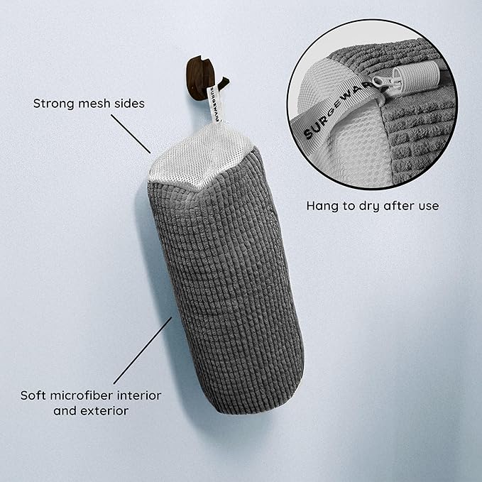 SURGEWARE Washing Machine Shoe Bags 2 PCS - Keep Your Shoes Clean & Protected - Durable Fiber Material - Reusable, Lightweight, and Convenient for Easy Laundry Washing & Drying