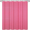 ggaimwf 72x72 Inch Solid Color Shower Curtain for Bathroom Waffle Bath Water Resistant Fabric Curtains Telemagenta Modern Thick Shower Stall Curtain with Metal Hooks