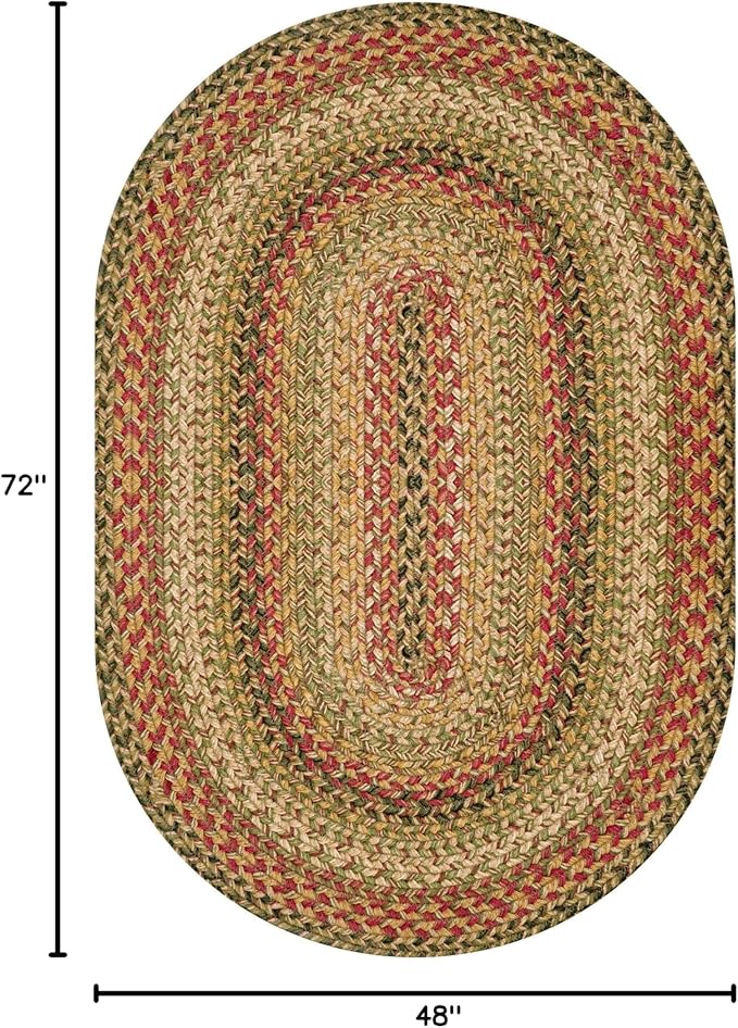Kingston Oval Rugs 4x6 – Jute Braided Rugs Farmhouse Home Decor