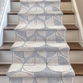 Well Woven Custom Size Hallway & Stair Runner- Harlow Harmony Ivory/Grey 27 Inches Wide x 85 Feet Long Runner (27" x 85') Runner Rug - Modern Geometric Pattern, Ultra-Soft, Easy-Clean