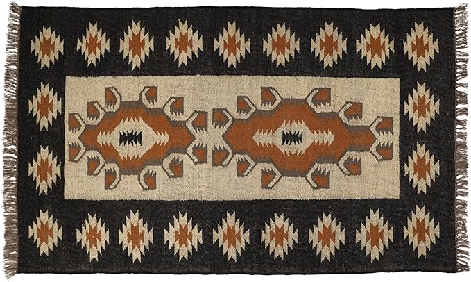 Klim Wool Jute Rug – Handwoven Elegance and Durability (Design 7)