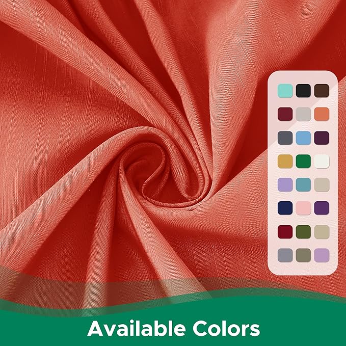 Biscaynebay Wrap Around Bed Skirts for Full & Full XL Beds 15" Drop, Coral Adjustable Elastic Dust Ruffles with Adjustable Belts Silky Luxrious Fabric Machine Washable