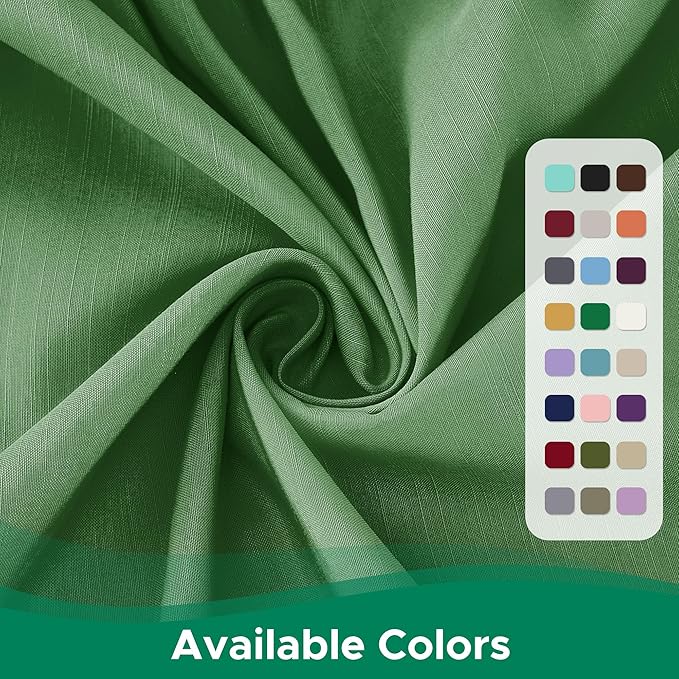 Biscaynebay Wrap Around Bed Skirts for Queen Beds 19" Long Drop, Sage Adjustable Elastic Dust Ruffles Easy Fit Wrinkle Resistant Silky Luxurious Fabric Machine Washable