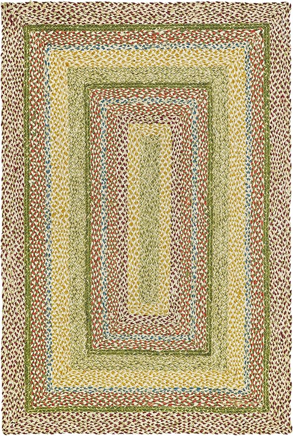 Traditional Jute Braided Runner Rug, Rustic Primitive Country Décor for Kitchen, Entryway, Hallway, Autumn, 2'6"X6'