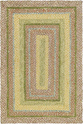 Traditional Jute Braided Rug, Rustic Country Décor for Kitchen, Living Room, Dining Room, Bedroom, Autumn, 5'X8'