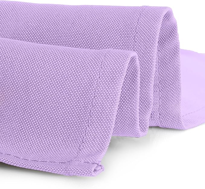 Gee Di Moda Rectangle Tablecloth - 90 x 132 Inch Lavender Table Cloth for 6 Foot Tables with Floor-Length Drop - Heavy Duty Washable Fabric for Holiday Party, Dinner, Weddings & Baby Shower