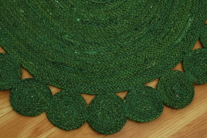 Runner - Oval Rug 2.6x18 Area Rug Kilim Rug Green Solid Design 0.27 inches ThickIndoor Outdoor Rug Flatweave Rug High Traffic Area Home & Foyer Corridor Hallway & Stair Runner