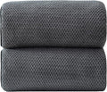 Akzpe 40x80 Inches Bath Sheets Towels for Adults Oversized Bath Towels Extra Large Luxury Super Soft Absorbent Quick Dry Microfiber (Charoal Grey,2PCS)