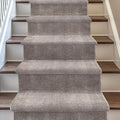 Well Woven Custom Size Hallway & Stair Runner- Harlow Pompeii Taupe 31 Inches Wide x 22 Feet Long Runner (31" x 22') Runner Rug - Modern Chevron Pattern, Ultra-Soft, Easy-Clean