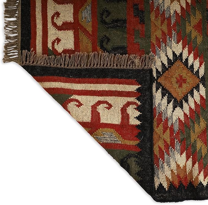 Klim Wool Jute Rug – Handwoven Elegance and Durability (Design 19)