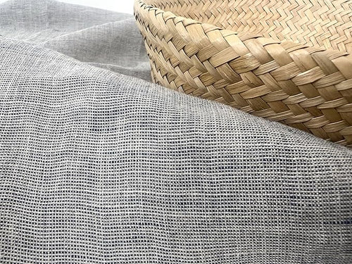 100% Linen Fabric – Yarn Dyed Chambray, Pre-Washed, Lightweight Crisp & Cool Handfeel, 52–54" Wide – The Linen Lab (Dusty Blue 6226, 3y)