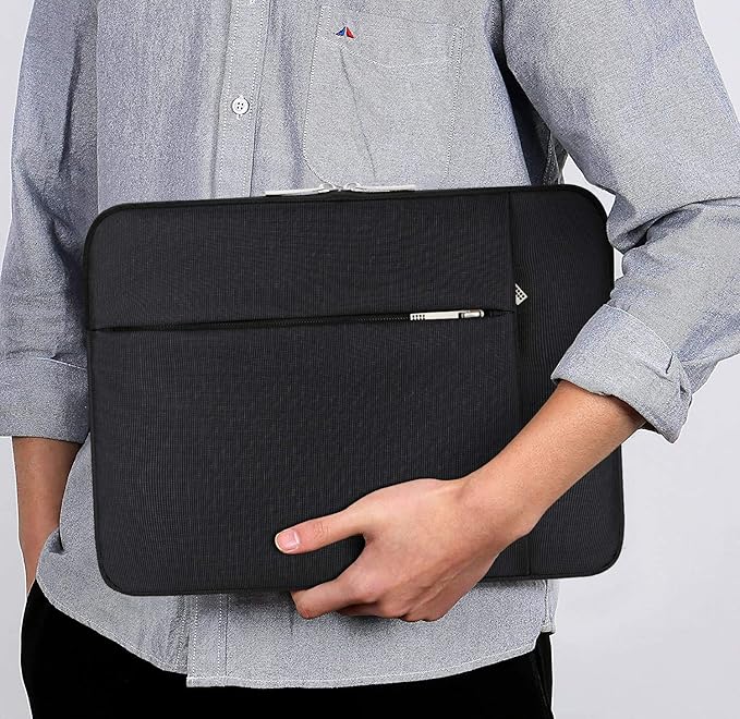 Lacdo Chromebook Case 11 Inch Laptop Sleeve for 11 Inch Acer HP Lenovo Dell Samsung ASUS Chromebook Spin 3 11, 13 inch New Surface Pro 11 Copilot+PC / 10 9 8 X, 11.6" MacBook Air Computer Bag, Black