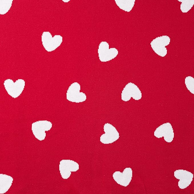 SWaddle AN Valentine Jacquard Baby Blanket, Size 30x40in, 100% Cotton Fabric, Two-Sided Breathable Throw Blanket for Boys and Girls