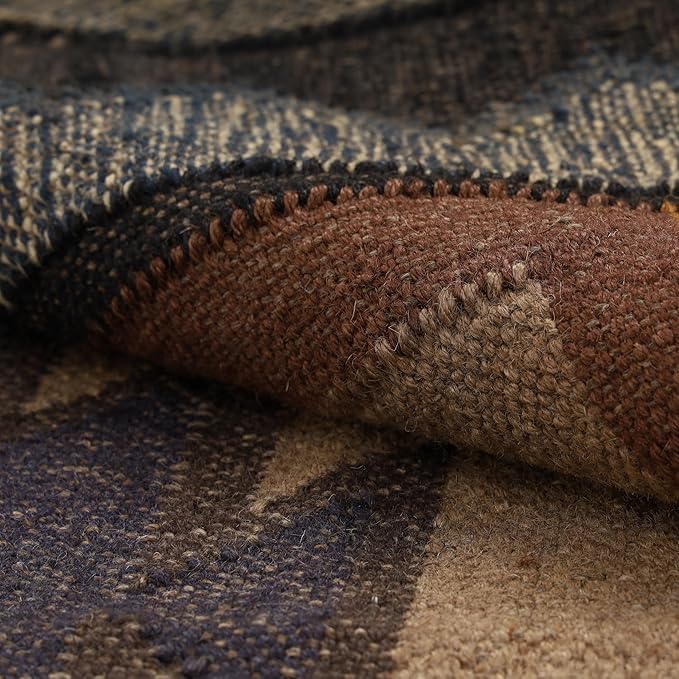 Klim Wool Jute Rug – Handwoven Elegance and Durability (Design 11)