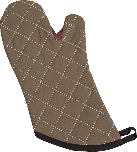 San Jamar 800FG13 BestGuard Commercial Heat Protection Up To 450° F Oven Mitts (Pair), 13" Length, Tan