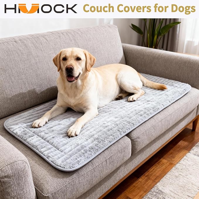 HMOCK Backseat Dog Bed for Car Back Seat, Dog Mat for Car Backseat Pet Bed Mat, Non-Slip Travel Pet Mat, Fit for Backseat Extenders and Trucks Suvs (Grey, 27.5x55 Inch)
