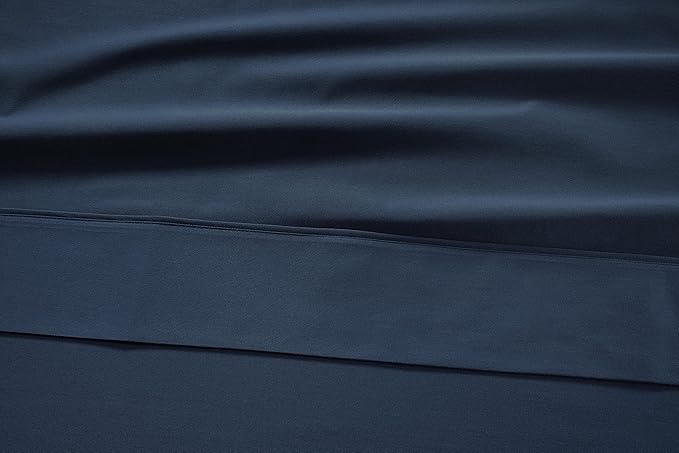 LANE LINEN Split Top King Sheets Sets for Adjustable Bed – 450 Thread Count 100% Cotton, Soft & Cooling Sateen Weave, 15” Deep Pocket Fully Elasticized Fitted Sheet, Premium Bedding, Estate Blue