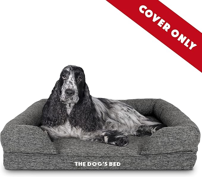 The Dog's Bed Replacement Outer Cover ONLY (Outer Cover ONLY - NO Bed, NO Waterproof Inner) for The Dog's Bed, Washable Oxford Fabric, Medium (Grey Linen) Veterinary Approved