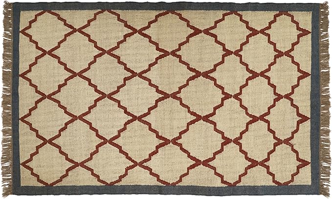 Klim Wool Jute Rug – Handwoven Elegance and Durability (Design 16)