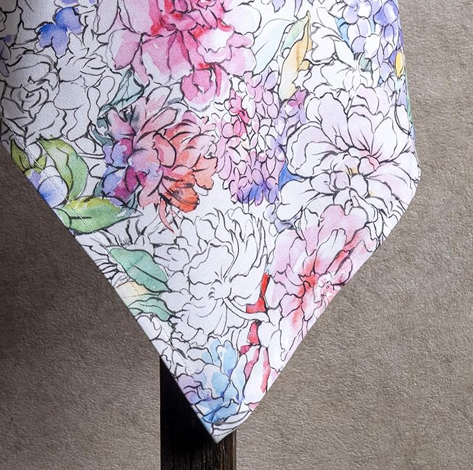 Maison d' Hermine Kitchen Towels Set of 3 100% Cotton 27.50" x 20" Reusable Cloth Tea Dish Towels Absorbent with Hanging Loop for Kitchen, Home, Dining, Cocktail Parties Spring/Summer (Floral Love)