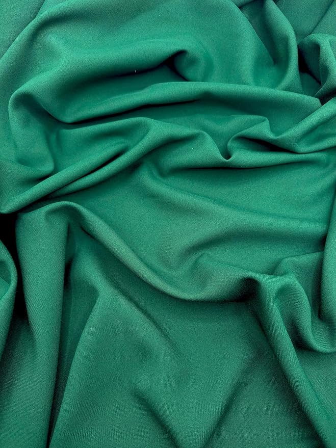 EOVEA - Polyester Poplin Fabric by The Yard – 100% Polyester, 60” Wide Durable Versatile Material for Apparel,Home Décor,Crafts,Tablecloths,Curtains,Drapes,Sewing & DIY Projects (Hunter Green,15 Yard)