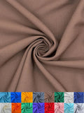 EOVEA - Polyester Poplin Fabric by The Yard – 100% Polyester, 60” Wide Durable Versatile Material for Apparel, Home Décor, Crafts, Tablecloths, Curtains, Drapes, Sewing & DIY Projects (Brown,10 Yard)