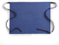 Solino Home Linen Bistro Server Apron - Extra long ties with Pockets - 100% Pure Linen Half Apron for Men and Women