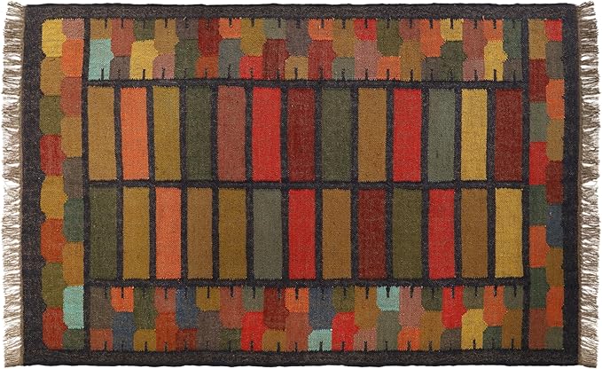 Klim Wool Jute Rug – Handwoven Elegance and Durability (Design 2)