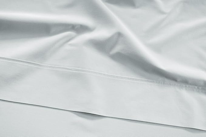 LANE LINEN Full Size Sheet Set - 100% Cotton Sheets, 450 Thread Count Soft Satin Bed Sheets, Breathable Bedding Sheets & Pillowcases, 4PC Full Bed Sheets Set, Deep Pocket Sheets - Ballad Blue