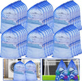 Berlune 30 Pack Large Mesh Laundry Bags, 24 x 36 Inch Bulk Wash Set with Drawstring for Commercial Use, Dorms, Vacation Rentals, Laundromats, Apartments & Facilities(Blue)