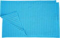 Superior Striped Bath Mat 2-Pack, 100% Combed Cotton, Luxury Spa Ribbed Texture, Durable and Washable Bathroom Mats - Aster Blue, 22" x 35" each