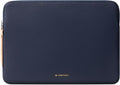 Comfyable Slim Protective Laptop Sleeve Compatible with 13/13.3/14 Inch MacBook Air & MacBook Pro, Mac Travel Case, Laptop Pouch, Slim PU Leather Cover M5/M4/M3/M2/M1 2025-2021, Blue