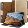 KingBlanc Case for iPad Air 13 inch (M3 2025/M2 2024) with Pencil Holder, Vegan Leather Protective Stand Cover, Auto Wake/Sleep, Multi-Angles for Viewing/Drawing, Supports Pencil Pro/(USB-C), Beige