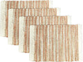 Hausattire Woven Table Placemats Set of 4 - Rust, Jute Boho Outdoor Table Mats for Kitchen Dining Decoration | Easy Clean Heat Resistant Farmhouse Dinner Placemat for Thanksgiving Decor - 13x19 Inch