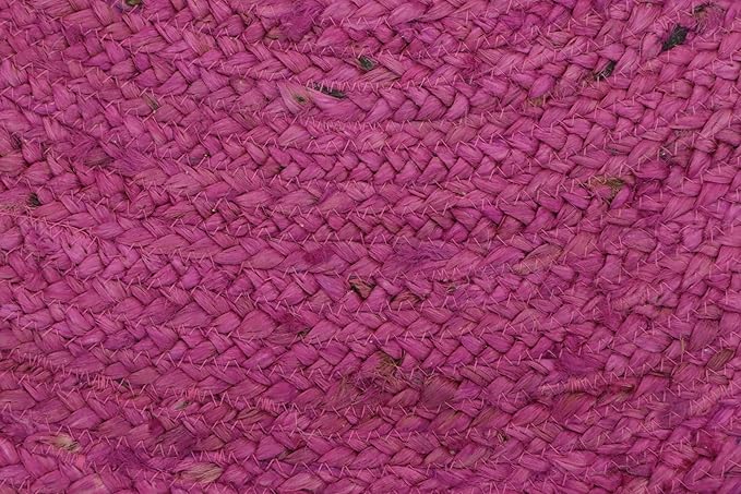 Oval Rug 10x14 Area Rug Kilim Rug Pink Solid Design 0.27 inches ThickIndoor Outdoor Rug Flatweave Rug High Traffic Area Lake House Bedroom Dining Room Living Room
