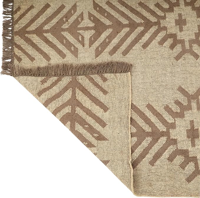 Klim Wool Jute Rug – Handwoven Elegance and Durability (Design 12)